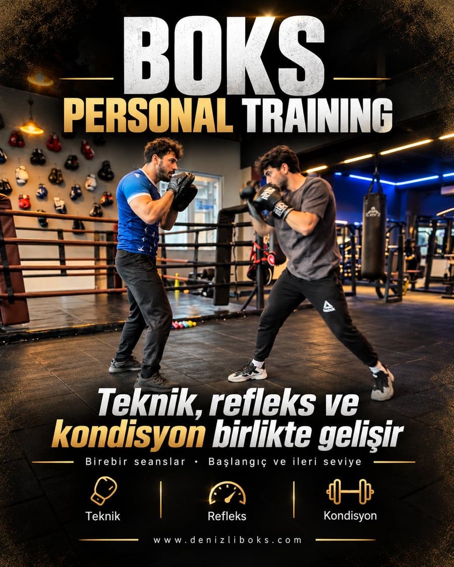 Denizli'de birebir boks personal training: teknik, refleks ve kondisyon çalışması